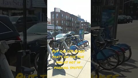 Put all the Citi bike ports on the side walks or next to hydrants, not in parking spots!!! #citibike