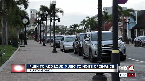 Music too loud, the city will discuss adding loud music to noise ordinance in Punta Gorda