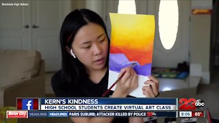 Kern's Kindness: Stockdale High School seniors connect with fellow students through virtual art class