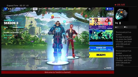 Happy Saturday welcome Everyone to Fortnite with Eazy and Trek2m Day 622