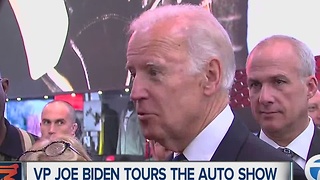 Vice President Joe Biden tours Detroit Auto Show