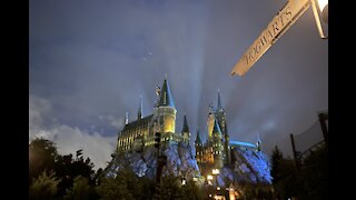 Dark Arts light show at Universal Studios Orlando