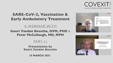 March 2021 McCullough / Vanden Bossche Interview - Part 2 - Presentation by Dr. Geert Vanden Bossche