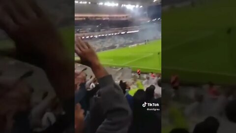 Corinthians x Ceará - Palmeirenses na torcida do Ceará cantando "Palmeiras" na Arena Corinthians