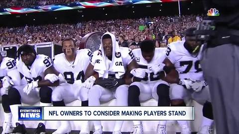 NFL Considers Rule That Will Make Players Stand During National Anthem