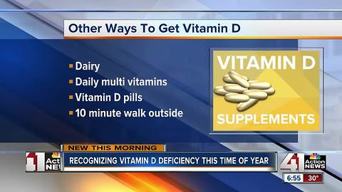 Shorter days with less sunlight can lead to vitamin D deficiency