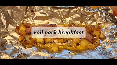 Day 1 foil pack week foil pack breakfast #breakfast