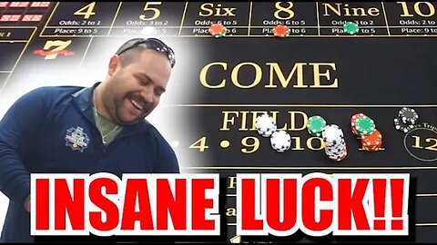 🔥INSANE LUCK🔥 30 Roll Craps Challenge - WIN BIG or BUST #305