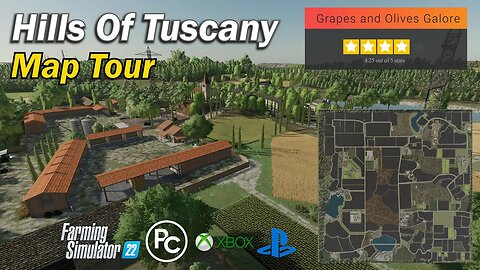 The Hills of Tuscany | Map Tour | Farming Simulator 22