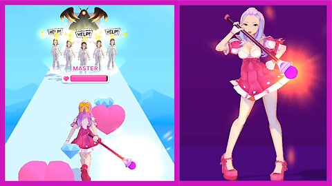 Magical Girl Run 9 💓New Game 🔮 #mobilegames All Levels 3D Game Gameplay (iOS & Android)