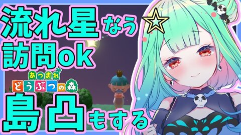 【あつ森】流れ星なう！祈りを捧げよ・・！初訪問OK！島凸もする！THEあつ森生活！！【ホロライブ】