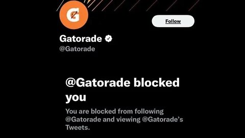 Gatorade Blocked Me