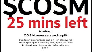 $COSM 25 MINS LEFT TO GET OUT BEFORE MONDAYS "ADJUSTMENT" // BINANCE & CRYPTO UNRAVVELING