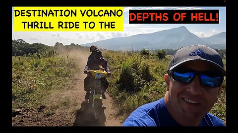 Epic Volcano Expedition: Conquering Rinjani's Summit on a Dirtbike!