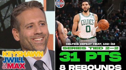 "Jayson Tatum basically cooked Heat last night" - Max on Celtics blowout Heat 102-82 gm4