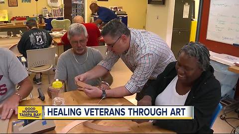 Painting away the pain: Tampa leads in art therapy for injured veterans and active duty military