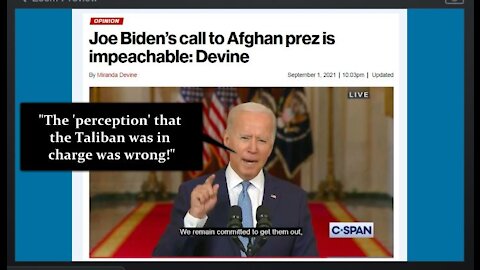 New York Post: Biden’s Call With Afghan President Is An Impeachable Offense - Clear Malfeasance