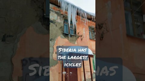 The largest icicles in Siberia