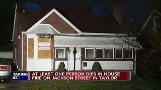At least one dead in house fire in Taylor