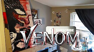 We Are VENOM! 2ft x 4ft venom acrylic painting.