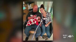 Christmas miracle baby returns home