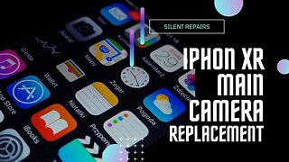 Apple Iphone XR | Camera repair | Main camera replacxement | Repair video