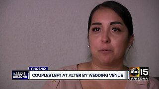 Valley couples left at the altar by wedding venue