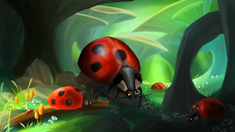 Ladybug Forest | Digital Painting Process
