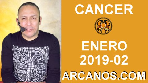 HOROSCOPO CANCER-Semana 2019-02-Del 6 al 12 de enero de 2019-ARCANOS.COM