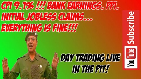 PPI Init Jobless Bank Earnings CPI ES SP500 NQ Futures Premarket Trade Plan