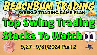 Top Swing Trading Stocks to Watch 👀 | 5/27 – 5/31/24 | HIMX LAND EPV FNGD GDXD ZSL SIRI NEP & More