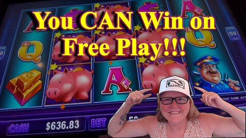 Slot Play - Piggie Bankin', Lock-it-Link - You CAN Win on Free Play!!!