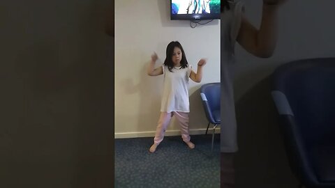 Cute baby girl is dancing cuteness overload