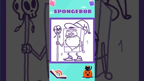 How to draw SpongeBob 🧙🎃