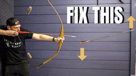 How To Quickly Fix Poor Arrow Flight (Traditional archery arrow tuning)