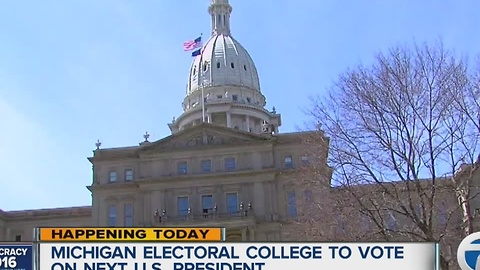 Michigan's 16 electors set to cast electoral college vote