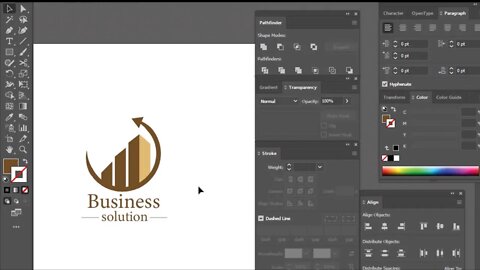 How to make a Creative Business logo | Adobe Illustrator #graphicdesigner #logodesigner #adobe