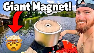 Staggering MEGA Jackpot While Magnet Fishing!