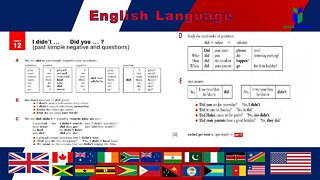 Unit 012 - I did'nt ... Did you ...? Past simple - Negative and Questions