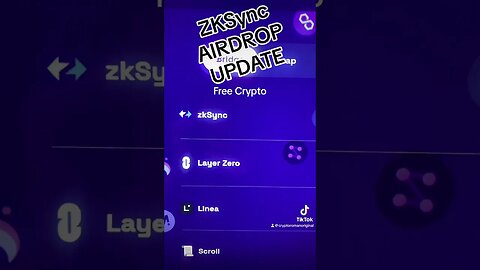 #crypto Airdrop Jagd #zksync