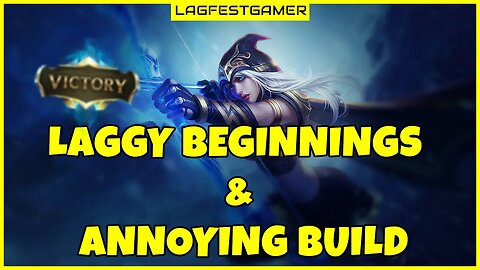 Laggy Beginnings & Annoying Build - Ashe League of Legends ARAM Gameplay