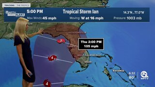 Tropical Storm Ian, 5 p.m. advisory for Sept. 24, 2022