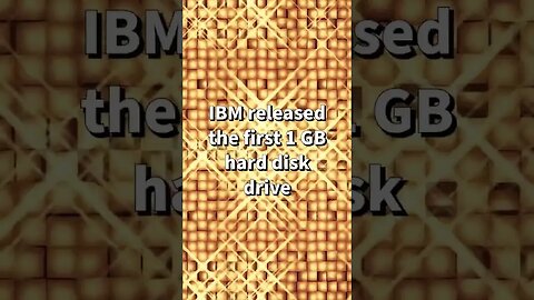 The First 1GB Hard Disk Drive: A Trivia Challenge || #technology #trivia