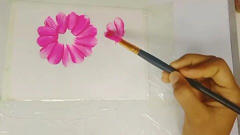 Easy Beautiful Flowers Painting With Acrylic Painting