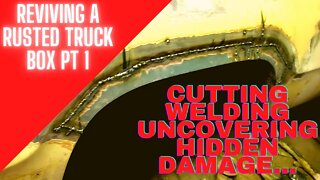 part 1 of reviving a rusted out truck box. is it savable???