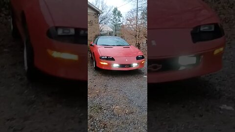 #camaro #z28 #Imagine dragons #Thunder Classic LT1 Camaro Z28 in the rain