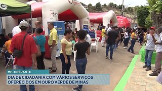 MP Itinerante: Dia de Cidadania com vários Serviços Oferecidos em Ouro Verde de Minas.