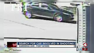 Police search for car involved in shooting