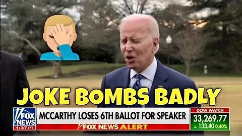 BIDEN's JOKE BOMBS BADLY TODAY (about visiting the Southern Border)