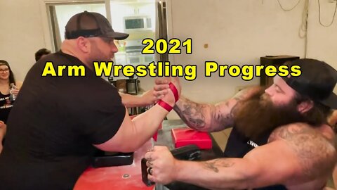Brandon Allen's 2021 Arm Wrestling Progression.